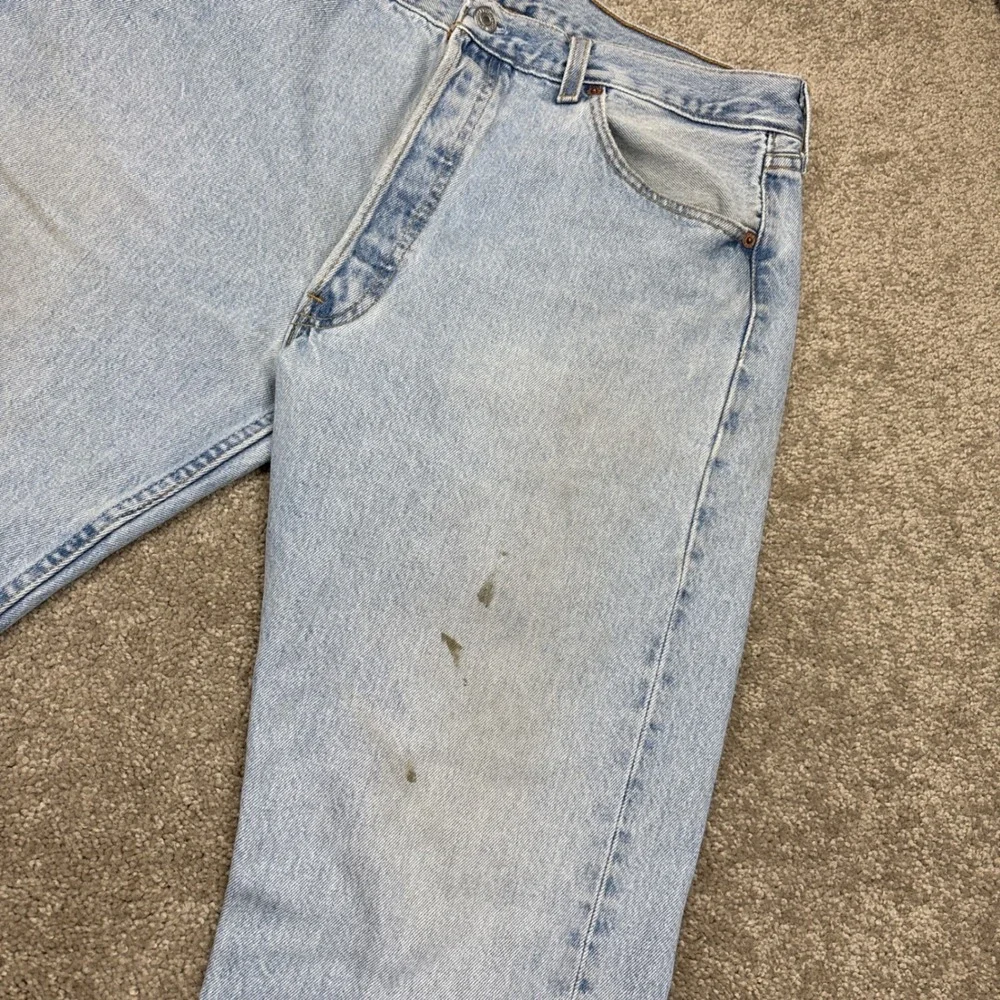 Vintage 90s Levis 501xx Light Wash Button Fly Jeans 36x30 (Fits 34x29)